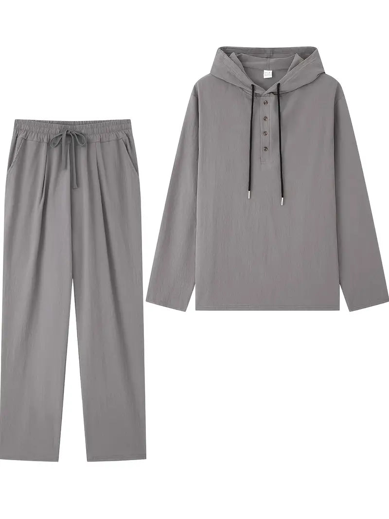 [COMPRA 1 Y LLEVATE 2] - Palermo Linen | Camisa con Capucha La Costa + Pantalón Casual